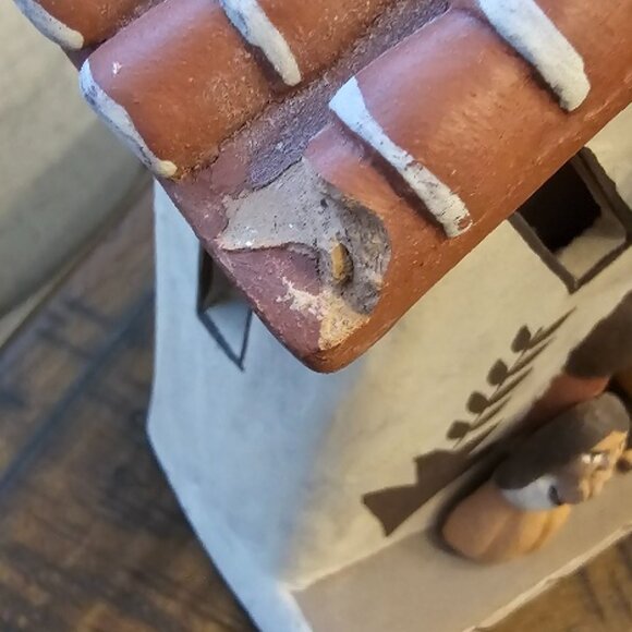 Clay Terra Cotta Pottery Peru Peruvian Church Folk Art ~ minor damage - Picture 2 of 6